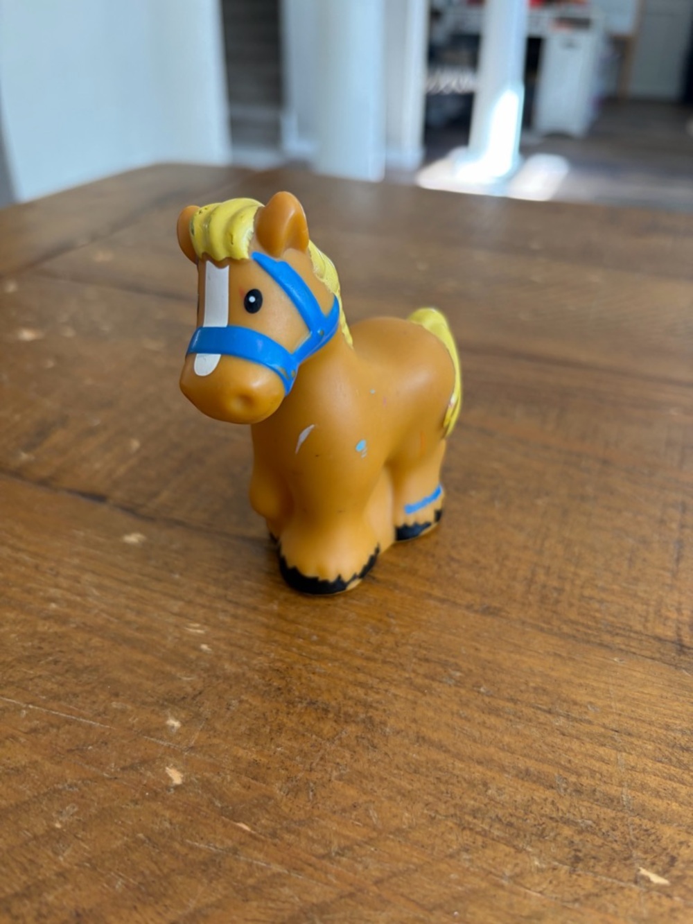 Fisher Price Little People tan horse As Is